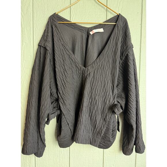 Free People Beach Tunic Coverup, Double V Neck Large - Picture 1 of 8